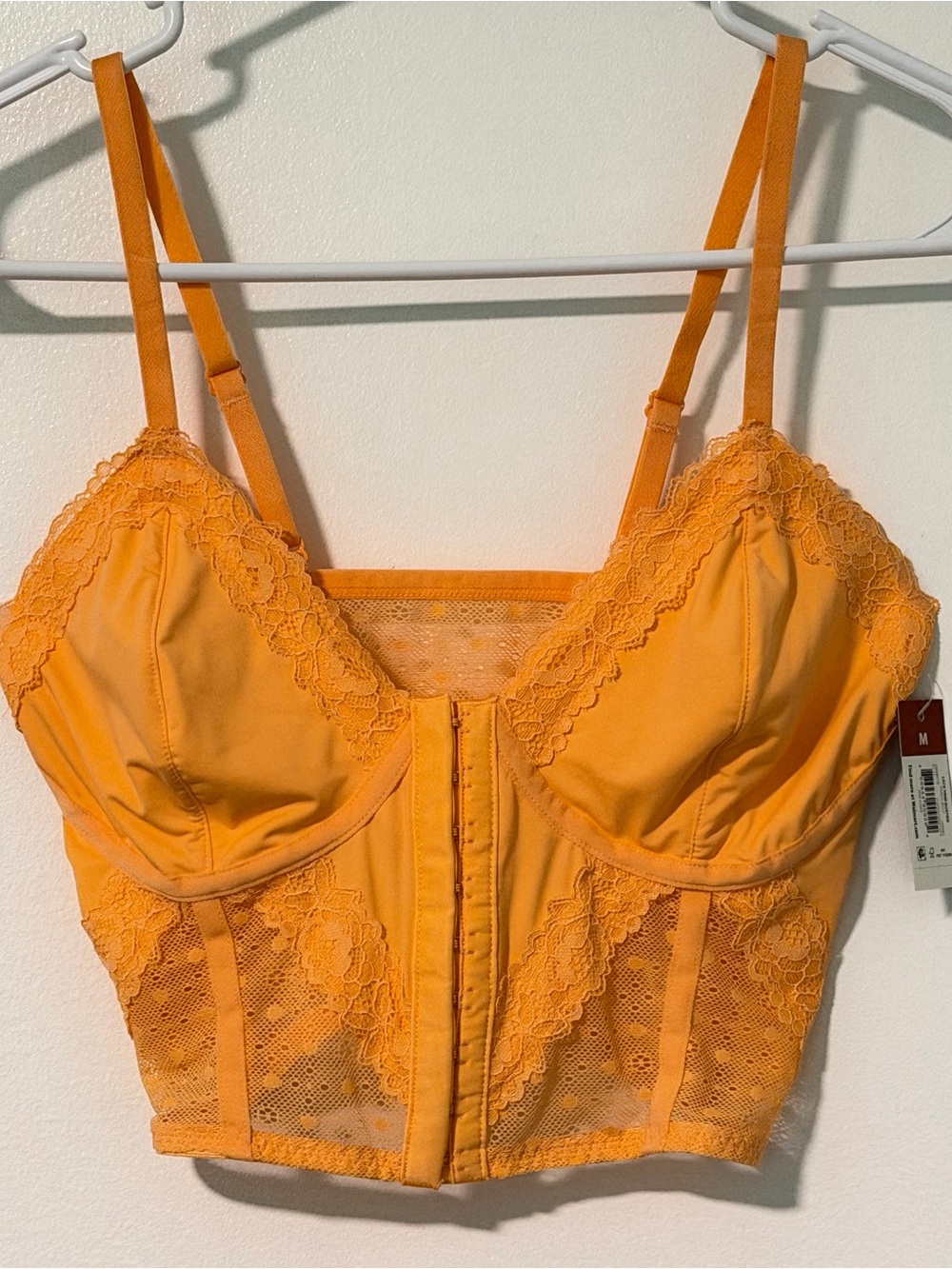 Coral Lace Longline Bralette